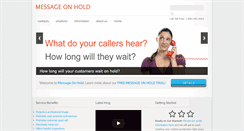 Desktop Screenshot of messageonholdservice.com