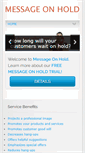 Mobile Screenshot of messageonholdservice.com